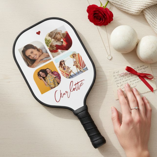 4 Foto Modernes Trendy Einfache Personalisierte Be Pickleball Schläger (Von Creator hochgeladen)