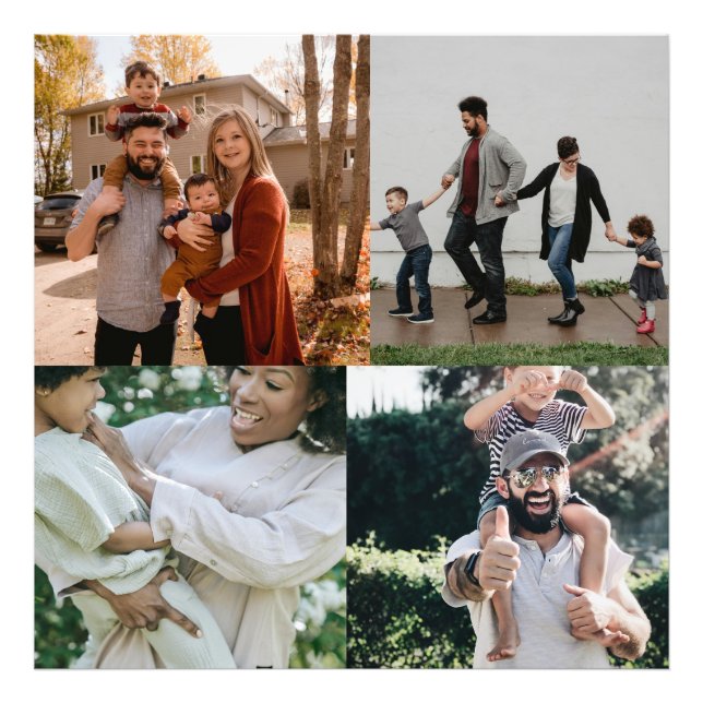 4 Foto Personalisierte benutzerdefinierte Collage (Vorne)