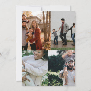 4 Foto Personalisierte benutzerdefinierte Collage Einladung