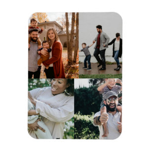 4 Foto Personalisierte benutzerdefinierte Collage Magnet