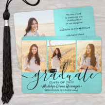 4 Foto Pinsel Aquamarin Blue Black Simple Abschlus