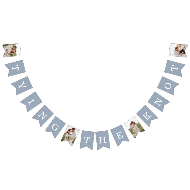 4 Foto Probe Dinner Blaue Jagdfahnen Wimpelkette (Alle)