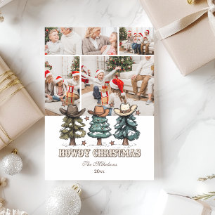 4 Foto Western Howdy Weihnachten