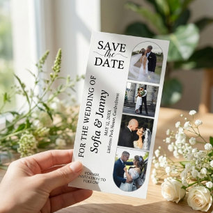 4 Fotoautomaten-Stil Hochzeit "Save the Date"-Lese Save The Date