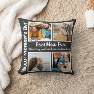 4 FotoCollage Beste Mama je Kissen
