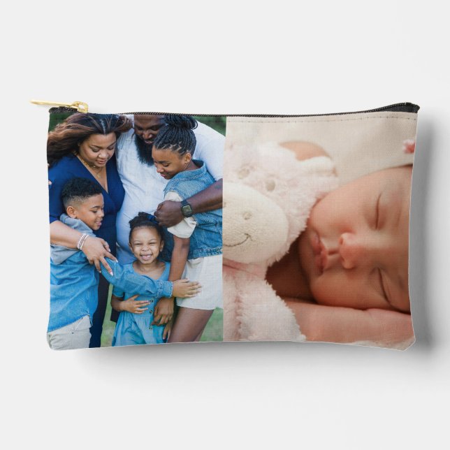 4 FotoCollage Custom Zubehörtasche (Vorderseite)