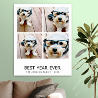 4 FotoCollage Minimalistisch - Best Year Ever Post