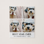 4 FotoCollage Minimalistisch - Bestes Jahr für Sch<br><div class="desc">Benutzen Sie Ihr Lieblings-Foto oder Ihre Bilder,  um Spaß zu haben und mit Freunden zu teilen. Ein minimalistisches Design mit nur Snapshots und einem Textblock.</div>