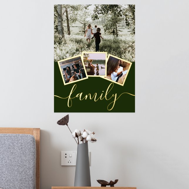 4 FotoCollage Personalisierte Familientypografie Foliendrucke (In Situ (Schlafzimmer 2))