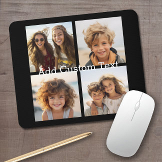 4 FotoCollage - Sie können die Hintergrundfarbe än Mousepad