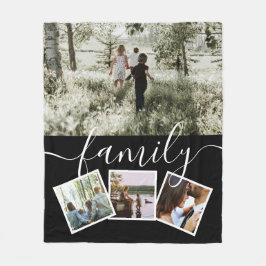 4 Fotokollagenfamilie Personalisiert Fleecedecke