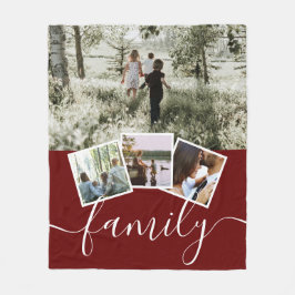 4 Fotokollagenfamilie Personalisiert Fleecedecke