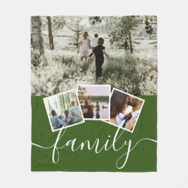 4 Fotokollagenfamilie Personalisiert Fleecedecke