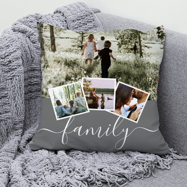 4 Fotokollagenfamilie Personalisiert Kissen (Von Creator hochgeladen)