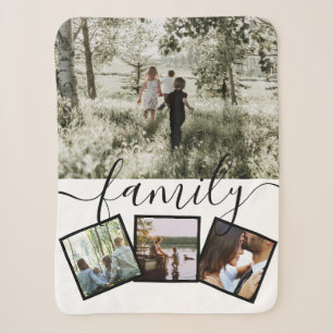 4 Fotokollagenfamilie Personalisiert Sherpadecke