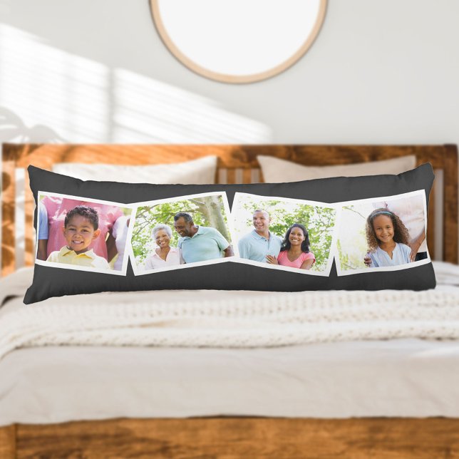 4 Fotos Sammeln Familienname und benutzerdefiniert Seitenschläferkissen (Von Creator hochgeladen)
