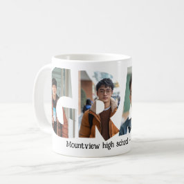 4 Fotos sammeln GRAD-benutzerdefinierte Fotos Kaffeetasse