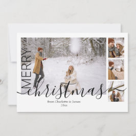 4 Fotovorlage Einfach Moderne frohe Weihnachten