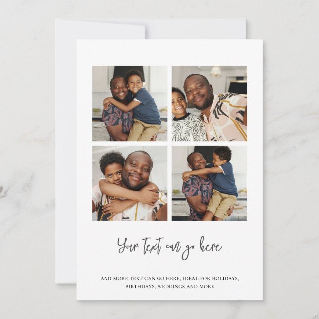 4 Fotovorlage Karte (Vorderseite)