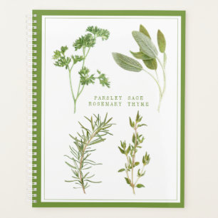 4 FRISCHE HERBS 8.5x11 Planer / grün