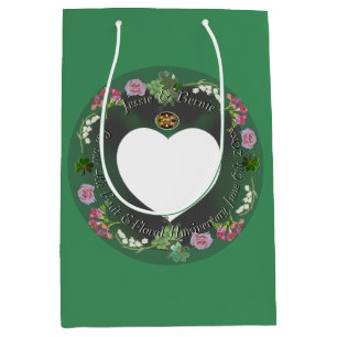 4. Frucht & Blütenjubiläum + Foto Geschenktasche Mittlere Geschenktüte