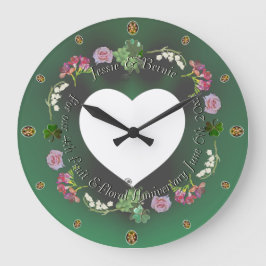4. Frucht und BlumenzwiebelnJubiläum+Foto Große Wanduhr