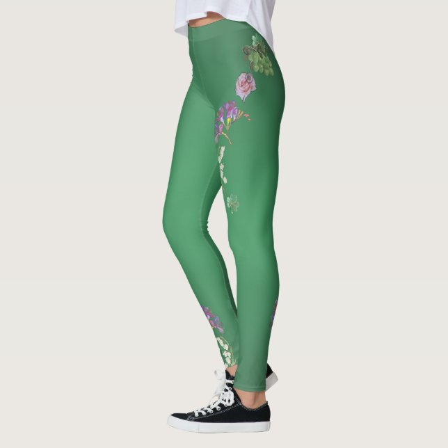 4. Frucht und Blütenjubiläum Leggings (Links)