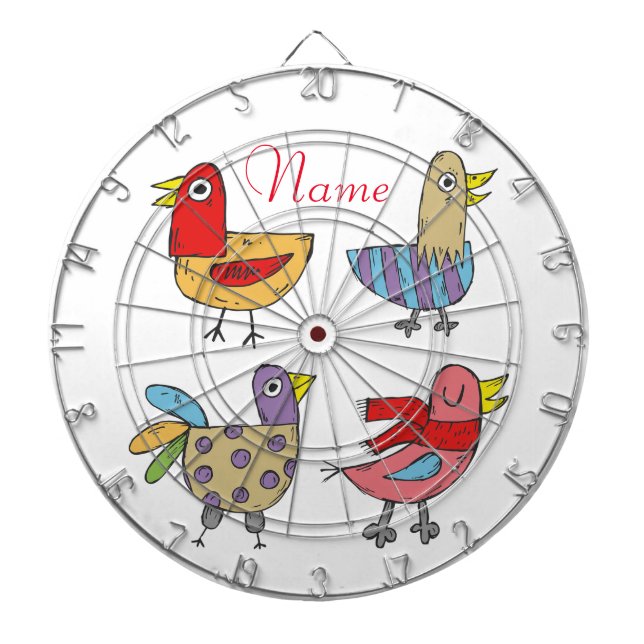 4 Funny Birds Thunder_Cove Dartscheibe (vorne)