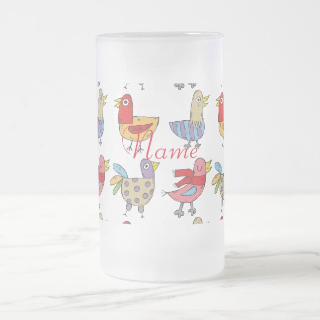 4 Funny Birds Thunder_Cove Mattglas Bierglas (Mittel)
