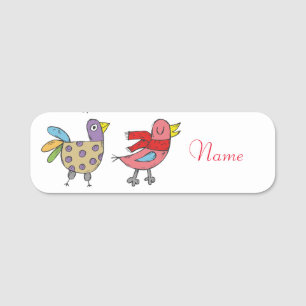 4 Funny Birds Thunder_Cove Namensschild