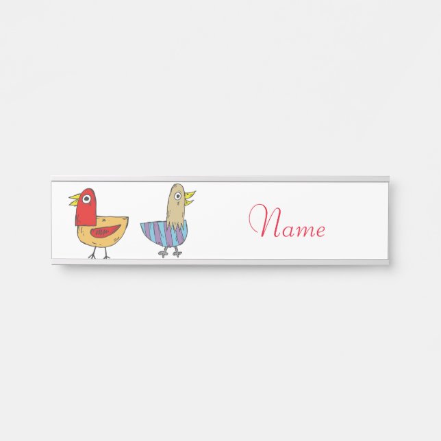 4 Funny Birds Thunder_Cove Türschild (Vorderseite )