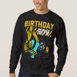 4. Geburtstag Baufahrzeug Sweatshirt
