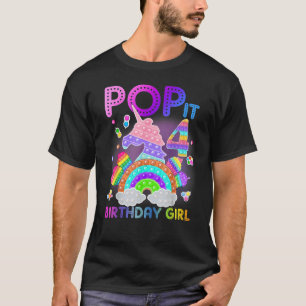 4. Geburtstag Einhorn Fidget Pop Es Geburtstagskin T-Shirt
