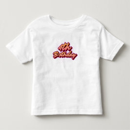 4. Geburtstag Kindergeburtstag Kleinkind T-shirt