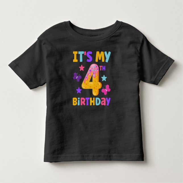 4. Geburtstag Kleinkind T-shirt (Vorderseite)