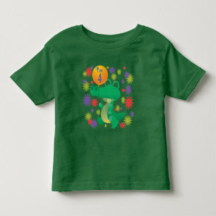 4. Geburtstags-Alligator Kleinkind T-shirt