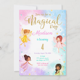 4. Geburtstagsfeier Party Einladung