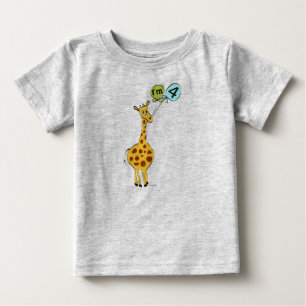 4. GeburtstagsGiraffe Baby T-shirt