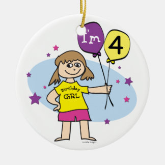 4. Geburtstagskarte Keramik Ornament