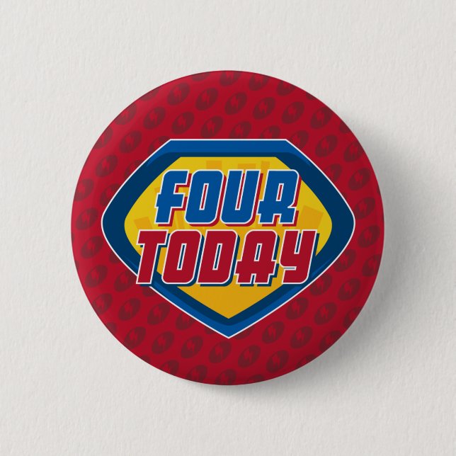 4. Geburtstagsuperhero-Knopf-Abzeichen Button (Vorderseite)