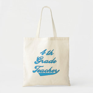 4. Grad-Lehrer-blaue T-Shirts und Geschenke Tragetasche