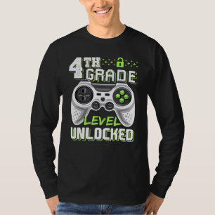 4. GRADE-LEVEL UNLOCKIERTES Videospiel Zurück zur  T-Shirt