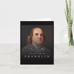 4. Gründungsvater Ben Benjamin Franklin T-Shirt Karte