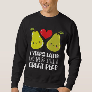 4. Hochzeitsfeier Geschenk Verheirateten Paar Birn Sweatshirt