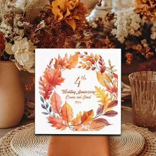 4. Hochzeitsfeier Herbst Serviette