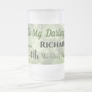 4. Hochzeitssommer Mattiertes Glass Mattglas Bierglas