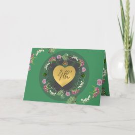 4. Hochzeitstag Frucht Blumengrüße Dankeskarte