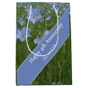 4. Hochzeitstag Mittlere Geschenktüte