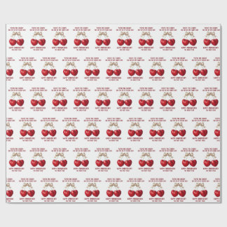 4. Hochzeitstagskarte, Obst-Jubiläums-Ornament Geschenkpapier
