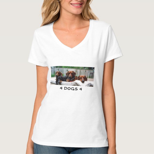 4 HUNDE 4 T-Shirt (Vorderseite)